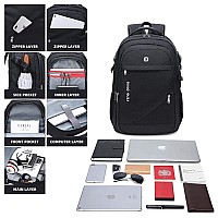 Fengdong Durable Waterproof Travel Laptop Backpack 173 Inchlarge College Backpack Bookbag For Men Women Business Backpack Wi