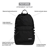 Adidas Classic 3S Backpack Blackwhite Test One Size