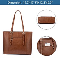 Lovevook Laptop Bag For Women Structured Leather Computer Bag Professional Work Tote Purse Teacherattorneys Choice Retrobr