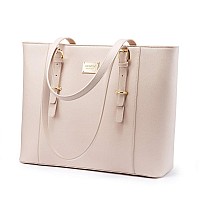 Lovevook Laptop Bag For Women Structured Leather Computer Bag Professional Work Tote Purse Teacherattorneys Choice Lightp