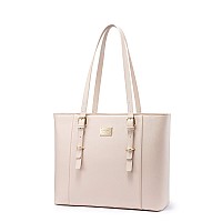 Lovevook Laptop Bag For Women Structured Leather Computer Bag Professional Work Tote Purse Teacherattorneys Choice Lightp