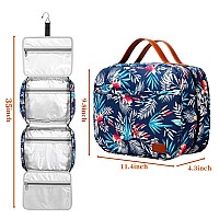 Bosidu Hanging Travel Toiletry Baglarge Capacity Cosmetic Travel Toiletry Organizer For Women With 4 Compartments 1 Sturdy Ho