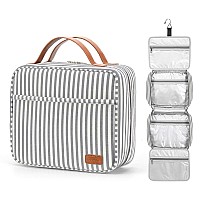 Bosidu Hanging Travel Toiletry Bag,Large Capacity Cosmetic Travel Toiletry Organizer for Women with 4 Compartments & 1 Sturdy Hook,Perfect for Travel/Daily Use/Valentines' Day