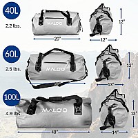 Maloo Waterproof Dry Bag Duffel 40L60L100L Roll Top Duffel Keeps Gear Dry For Kayaking Rafting Boating Swimming Camping