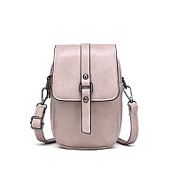 Myfriday Vintage Crossbody Phone Bag For Women Small Leather Shoulder Purse And Handbag With Tasselrivet Decoration