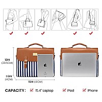 Computer Bag Laptop Bag For Women Cute Laptop Messenger Bag Case For Work College Slimbrown 156Inch