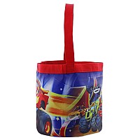 Blaze And The Monster Machines Nylon Gift Basket Bucket Tote Bag One Size Redblue