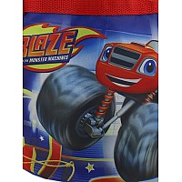 Blaze And The Monster Machines Nylon Gift Basket Bucket Tote Bag One Size Redblue