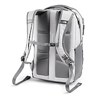 The North Face Womens Jester Everyday Laptop Backpack Tnf White Metallic Mlangemid Grey One Size