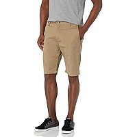 Volcom Mens Vmonty Stretch Chino Short Khaki 32