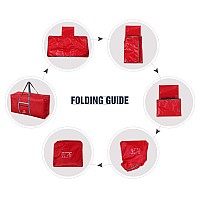 Redcamp Foldable Extra Large Duffle Bag 100L31 Inch Lightweight Travel Duffel Bag With Adjustable Strap For Men Womenred