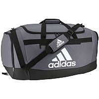 Adidas Unisex Defender 4 Large Duffel Bag Team Onix Grey One Size