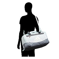 Adidas Unisex Defender 4 Small Duffel Bag Team Onix Grey One Size