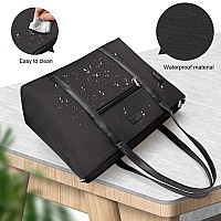 Laptop Tote Bag For Women 173 Inch Laptop Bag Waterproof Nylon Teacher Bag Work Bag With Usb Charging Port Computer Tote Bag La