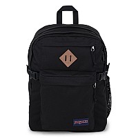 Jansport Main Campus Backpack Travel Or Work Bag W 15Inch Laptop Sleeve And Dual Water Bottle Pockets Black