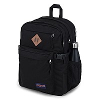 Jansport Main Campus Backpack Travel Or Work Bag W 15Inch Laptop Sleeve And Dual Water Bottle Pockets Black