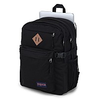 Jansport Main Campus Backpack Travel Or Work Bag W 15Inch Laptop Sleeve And Dual Water Bottle Pockets Black