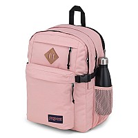 Jansport Main Campus Backpack Travel Or Work Bag W 15Inch Laptop Sleeve And Dual Water Bottle Pockets Misty Rose