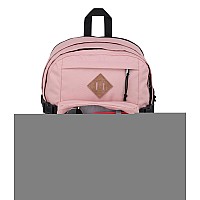 Jansport Main Campus Backpack Travel Or Work Bag W 15Inch Laptop Sleeve And Dual Water Bottle Pockets Misty Rose