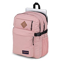 Jansport Main Campus Backpack Travel Or Work Bag W 15Inch Laptop Sleeve And Dual Water Bottle Pockets Misty Rose