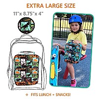 Dinosaur Lunchbox For Boys With Ice Pack Insulated Lunch Bag For School Kids Tweens Large Container For Big Boy Snacks Lunche