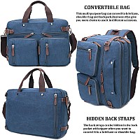 Crocod 3 In 1 Convertible Laptop Backpack 173 Inch Messenger Bag For Men Multifunctional Travel Laptop Bag For College Men W