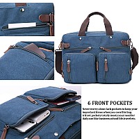 Crocod 3 In 1 Convertible Laptop Backpack 173 Inch Messenger Bag For Men Multifunctional Travel Laptop Bag For College Men W