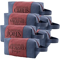 Amazing Items Set Of 6 Personalized Groomsmen Gifts Custom Men Toiletry Bags Groomsman Gifts For Wedding Groomsmen Proposa