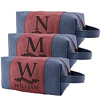 Amazing Items Set Of 3 Personalized Groomsmen Gifts Custom Men Toiletry Bags Groomsman Gifts For Wedding Groomsmen Proposa