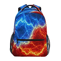 Mnsruu Lightning Backpack For Boy Teenage Girlskid Lightning Backpack 14 Inch Laptop Backpack Toddler Lightning Bookbag