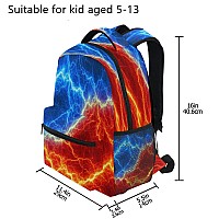 Mnsruu Lightning Backpack For Boy Teenage Girlskid Lightning Backpack 14 Inch Laptop Backpack Toddler Lightning Bookbag