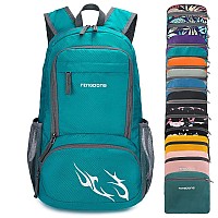 Fengdong 35L Lightweight Foldable Waterproof Packable Travel Hiking Backpack Daypack For Men Women Green