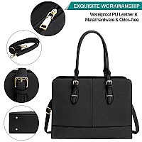 Laptop Bag For Women Leather Work Tote 156 Inch Laptop For Computer Bag Waterproof Business Office Professional Large Capacity