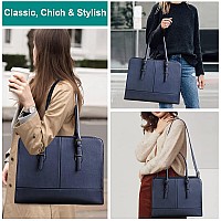 Laptop Bag For Women Leather Work Tote 156 Inch Laptop For Computer Bag Waterproof Business Office Professional Large Capacity