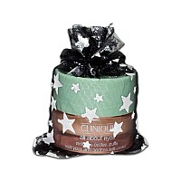 100Pack 2X25 In Sheer Organza Gift Bags With Drawstring Xsmall Metallic Stars Blacksilver For Wedding Party Favors