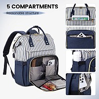 Lovevook Laptop Backpack For Women Work Laptop Bag Stylish Teacher Backpack Business Computer Bags College Laptop Rucksack Stri