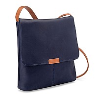 Spruce Run Crossbody - Navy Body/Tan Accents - Navy/Tan