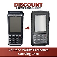 Verifone V400M Credit Card Terminal Carrying Case With Shoulder Strap Black