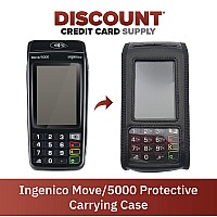 Ingenico Move5000 Credit Card Terminal Carrying Case With Shoulder Strap Black