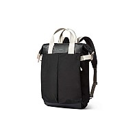 Bellroy Tokyo Totepack Premium Edition Convertible Leather Panel Fashion Backpacktote Bag Fits 16 Laptop Black Sand