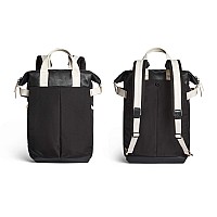 Bellroy Tokyo Totepack Premium Edition Convertible Leather Panel Fashion Backpacktote Bag Fits 16 Laptop Black Sand