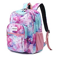 Abshoo Classical Basic Womens Galaxy School Backpack For College Teen Girls Water Resistant Bookbag Galaxy Pink