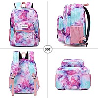 Abshoo Classical Basic Womens Galaxy School Backpack For College Teen Girls Water Resistant Bookbag Galaxy Pink