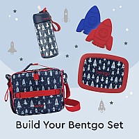 Bentgo Kids Lunch Bag Durable Doubleinsulated Lunch Bag For Kids 3 Holds Lunch Box Water Bottle Snacks Easyclean Wat