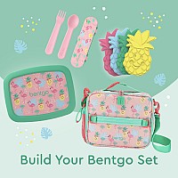 Bentgo Kids Lunch Bag Durable Doubleinsulated Lunch Bag For Kids 3 Holds Lunch Box Water Bottle Snacks Easyclean Wat