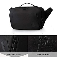 Bagsmart Bag For Dslr Camera Waterproof Crossbody Camera Case With Padded Shoulder Strap Antitheft Shoulder Bag Black