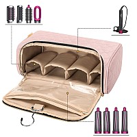 Yarwo Travel Case Compatible For Dyson Airwrap Complete Styler All Models And Attachments Portable Storage Bag With Hanging Hoo