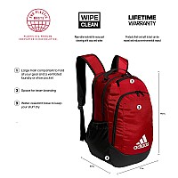 Adidas Defender Team Sports Backpack Team Power Red One Size