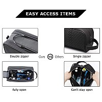 Bagsmart Toiletry Bag For Men Travel Toiletry Organizer Dopp Kit Waterresistant Shaving Bag For Toiletries Accessories Door R