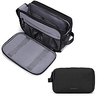 Bagsmart Toiletry Bag For Men Travel Toiletry Organizer Dopp Kit Waterresistant Shaving Bag For Toiletries Accessories Door R